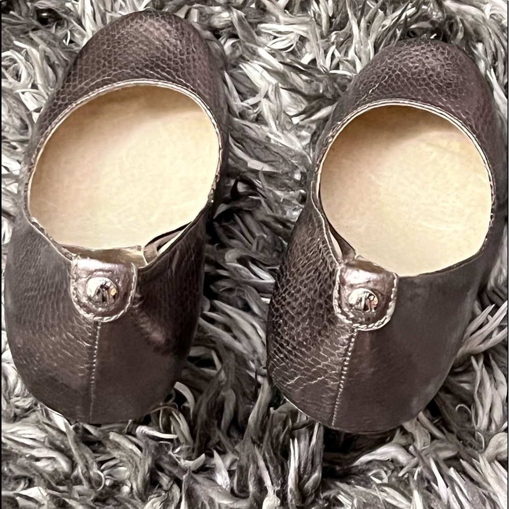Michael Kors Rose Gold Embossed Heels Size 6M - Picture 6 of 9